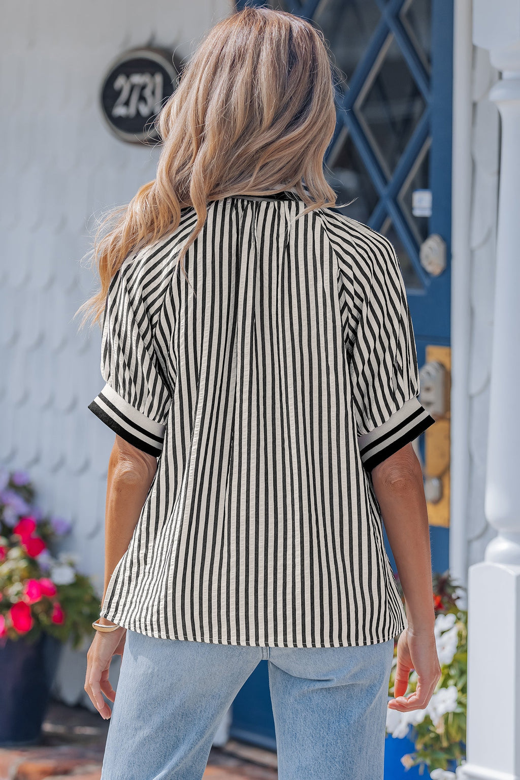 Riley Short Puff Sleeve Blouse