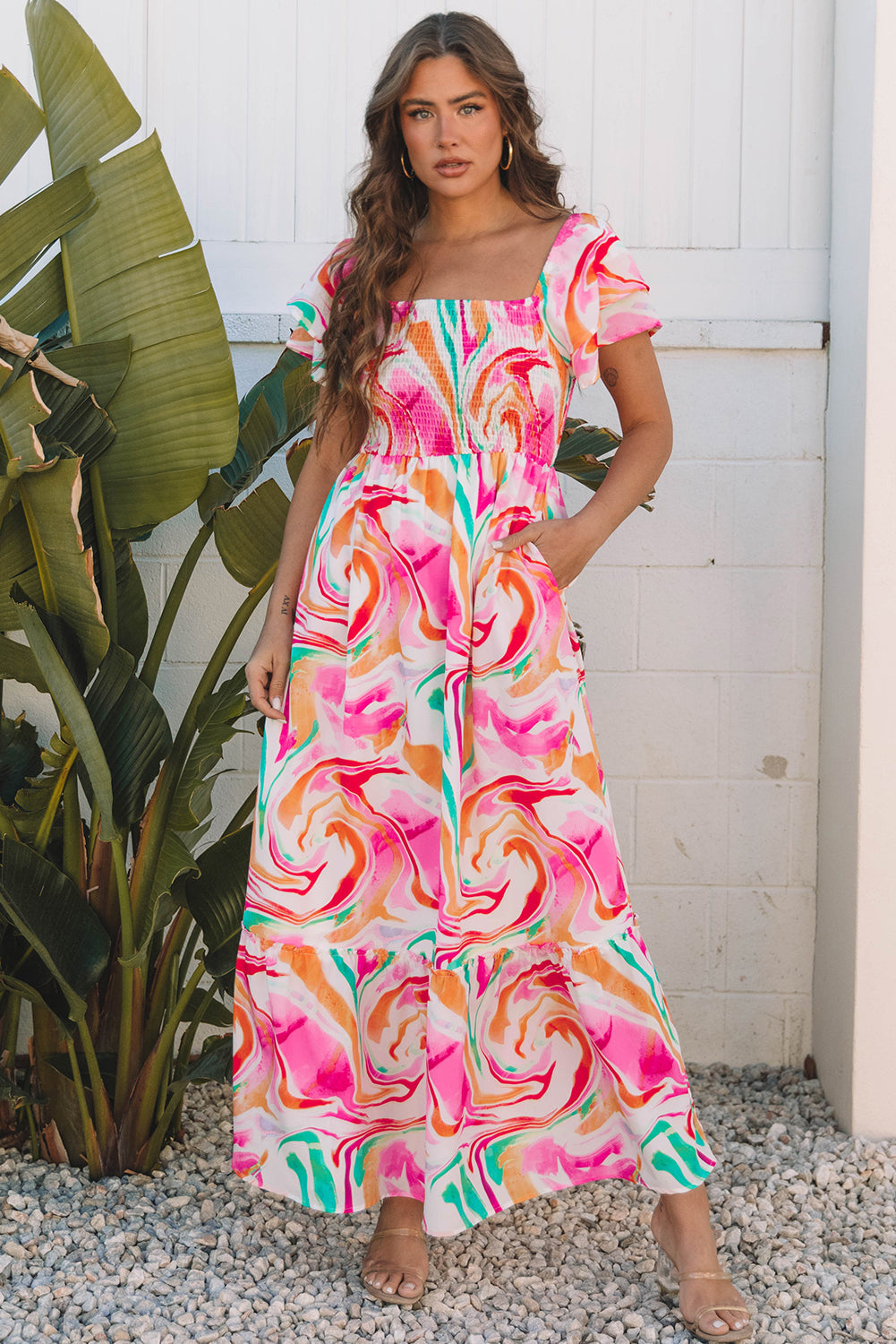 Avery Smocked Bust Maxi Dress