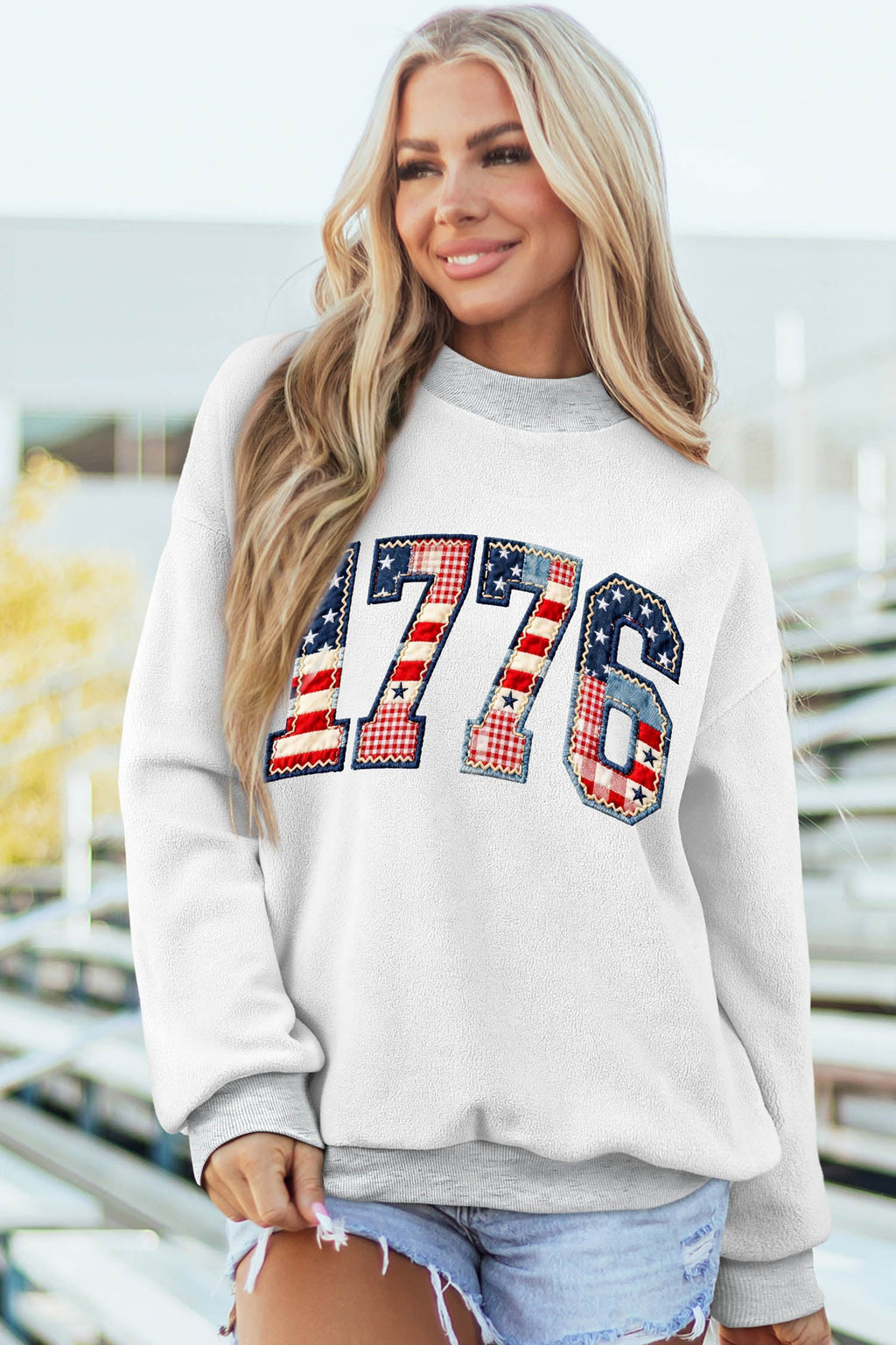 Oakleigh Print Reversible Mock Sweatshirt