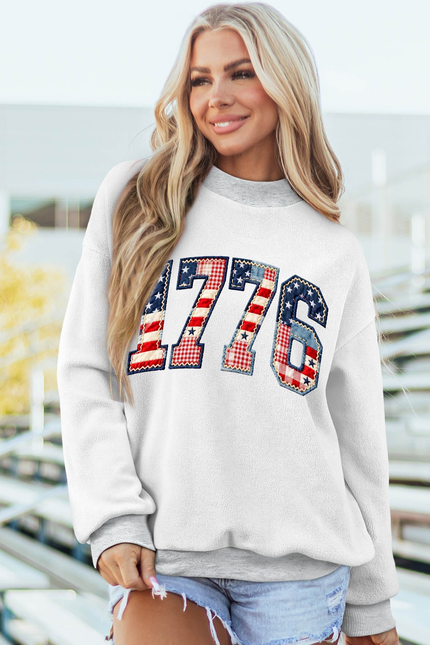 Oakleigh Print Reversible Mock Sweatshirt
