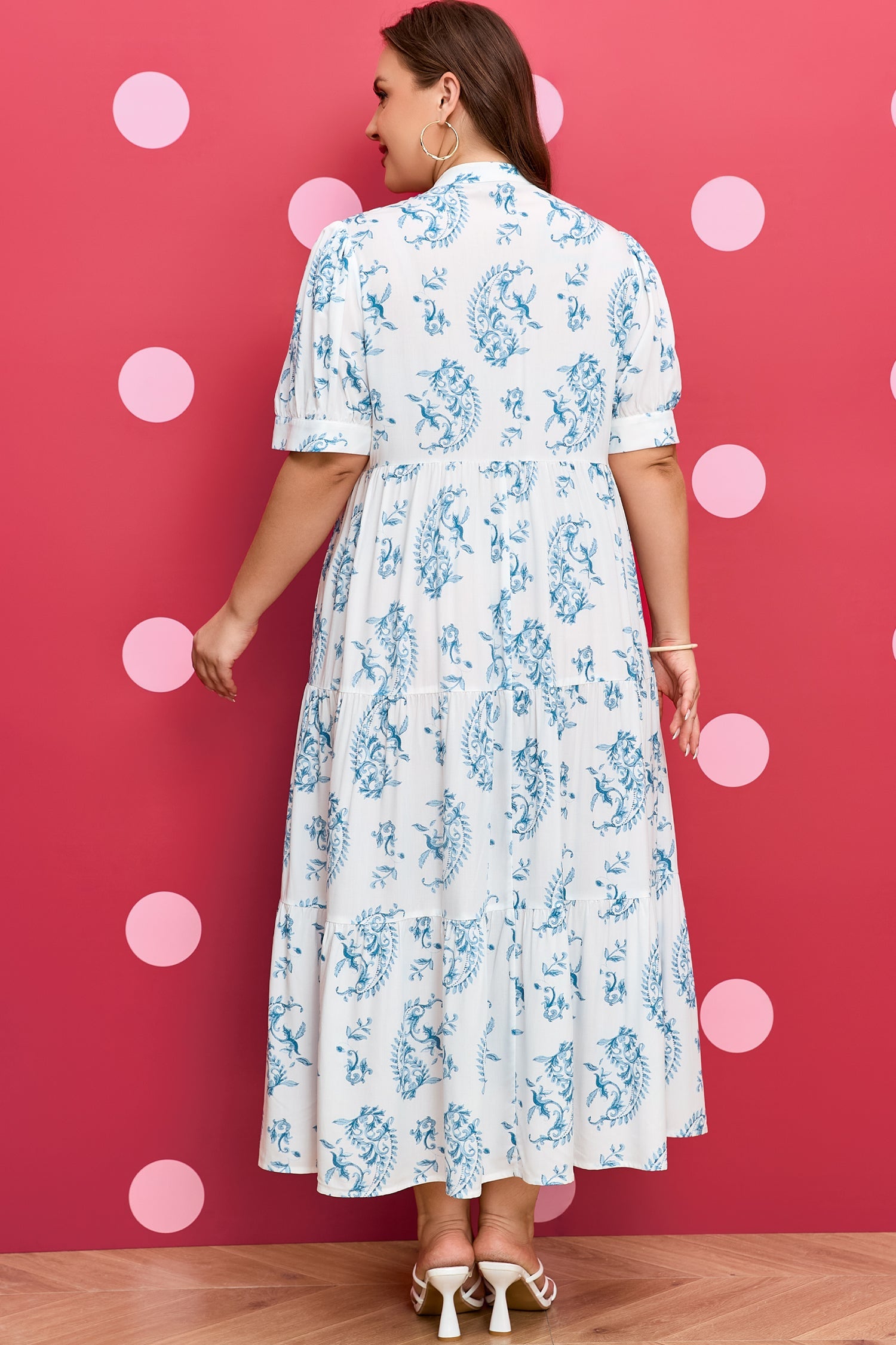 Milana Short Sleeve Maxi PLUS Dress