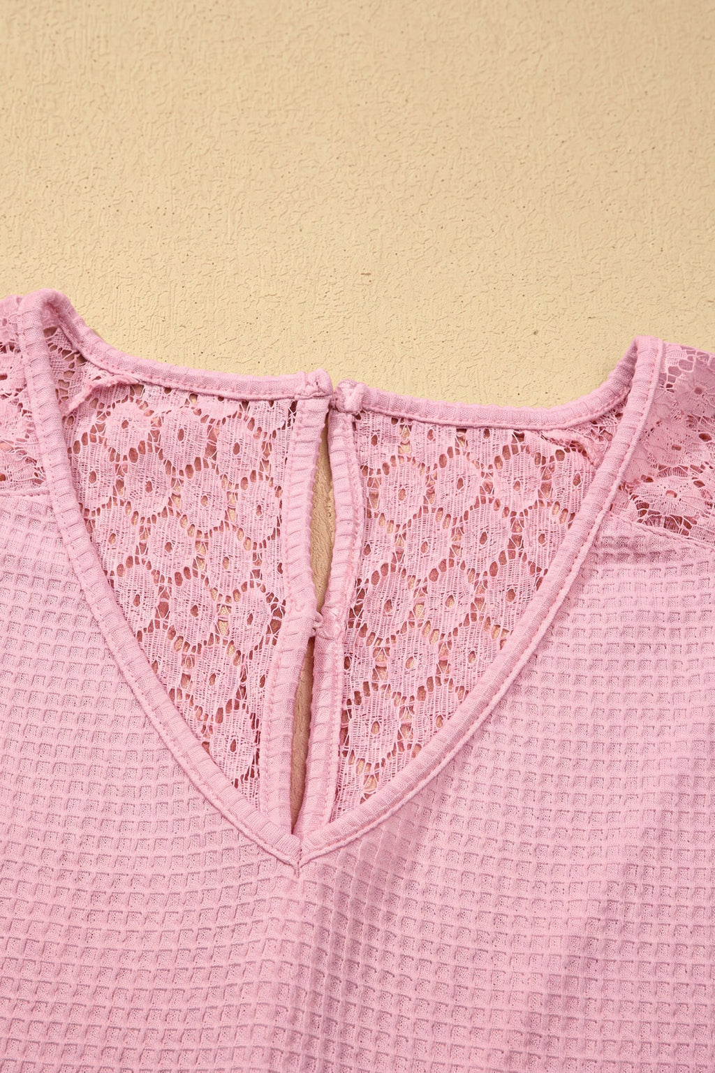Nyomi Cutout Waffle Knit Blouse