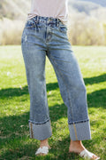 Elia Cuffed Straight Loose Jeans