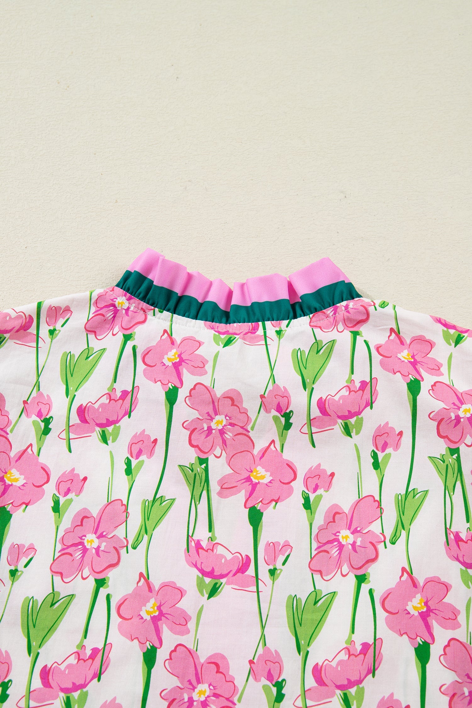 Elyse Ruffled Short Sleeve Blouse