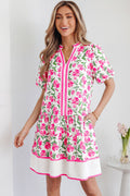 Aliya Block Trim Short Dress