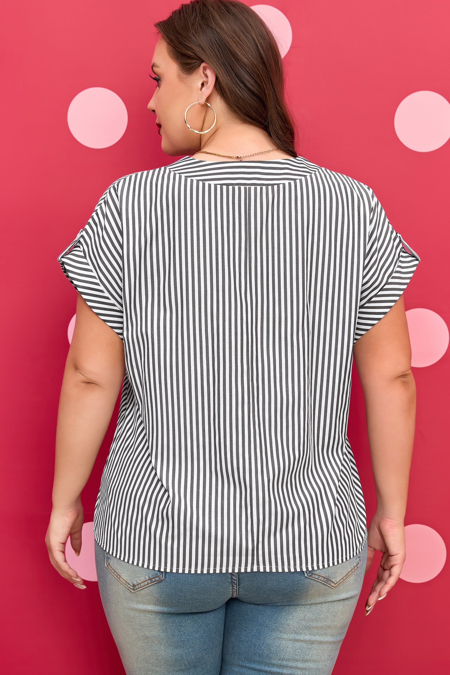 Hope Short Dolman Sleeve PLUS Blouse
