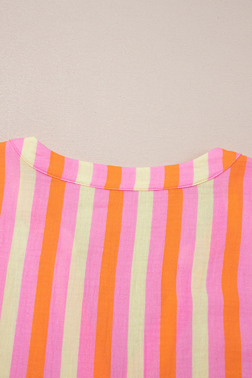 Teresa Stripe Crinkled Half PLUS Blouse