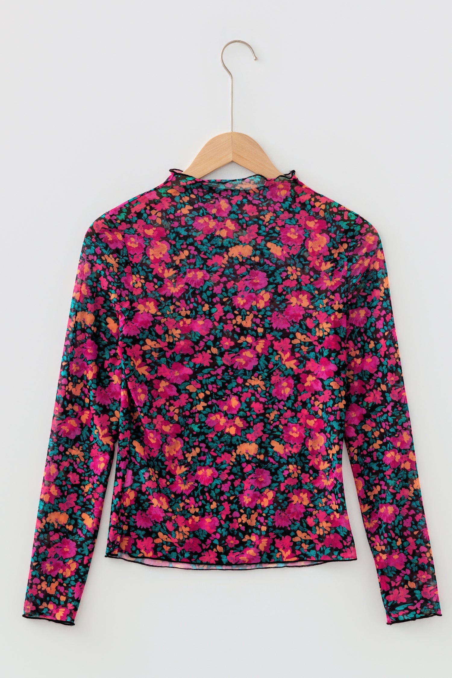 Leona Sleeve Mock top Long Sleeve Top
