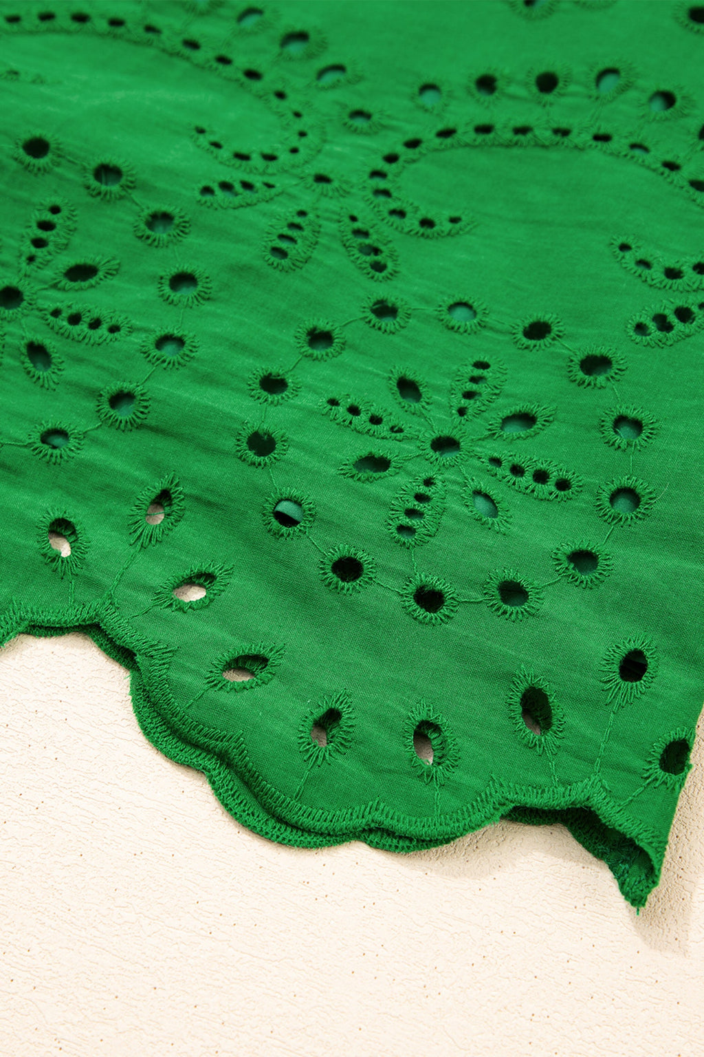 Celine Eyelet Embroidered T Shirt