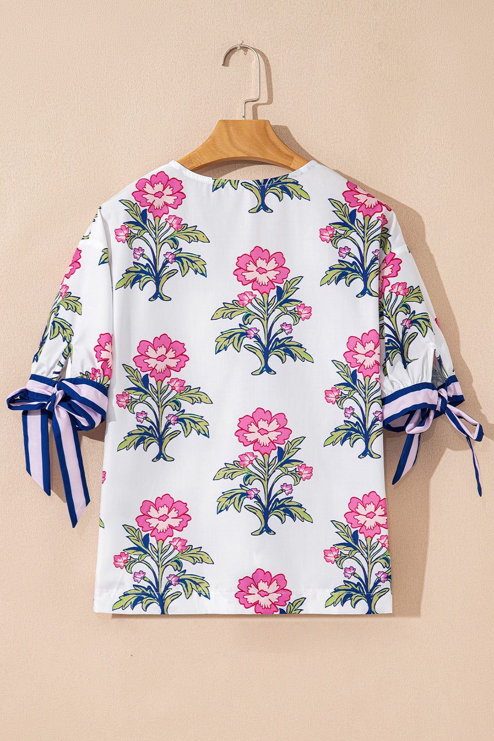 Mae Knot Bubble Sleeve Blouse