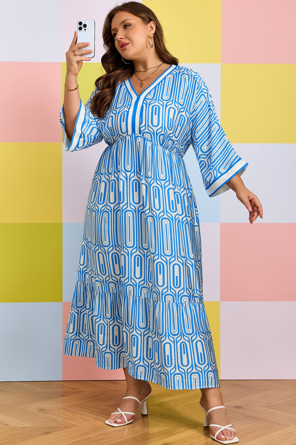 Siya Bracelet Sleeve Long PLUS Dress