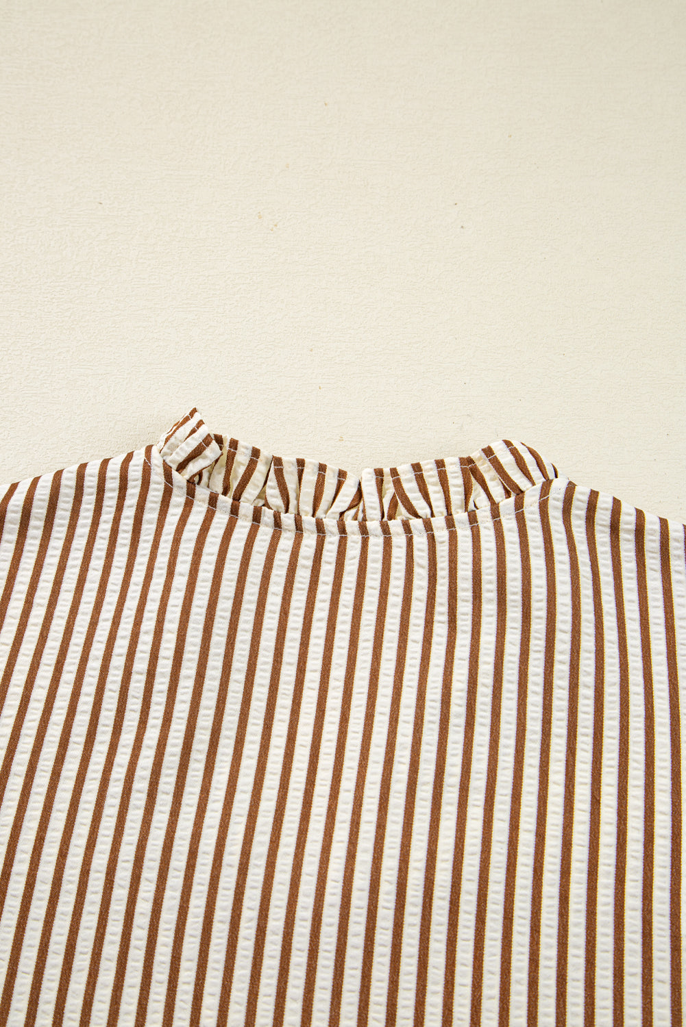 Blair Tied Cuffs Seersucker Blouse