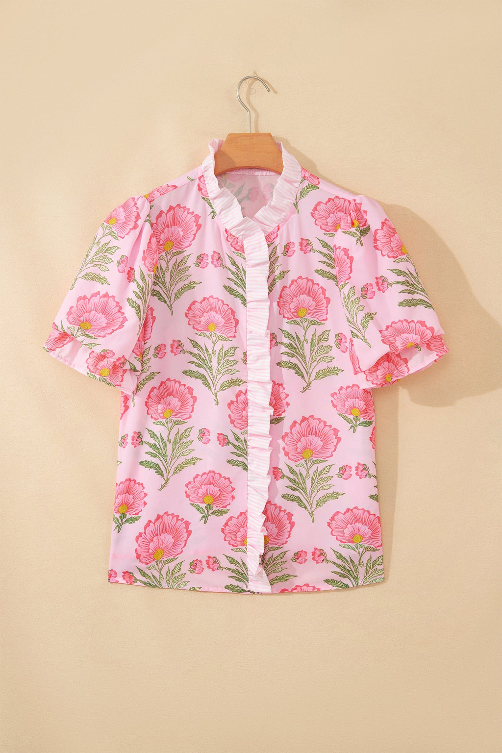 Melanie Trim Puff Sleeve Shirt
