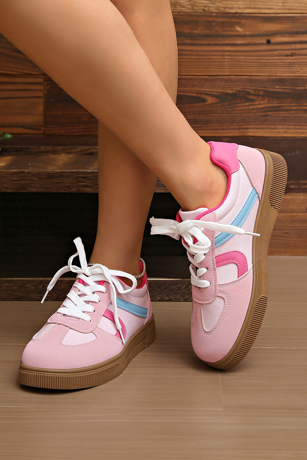Mila Lace Up Flat Shoes