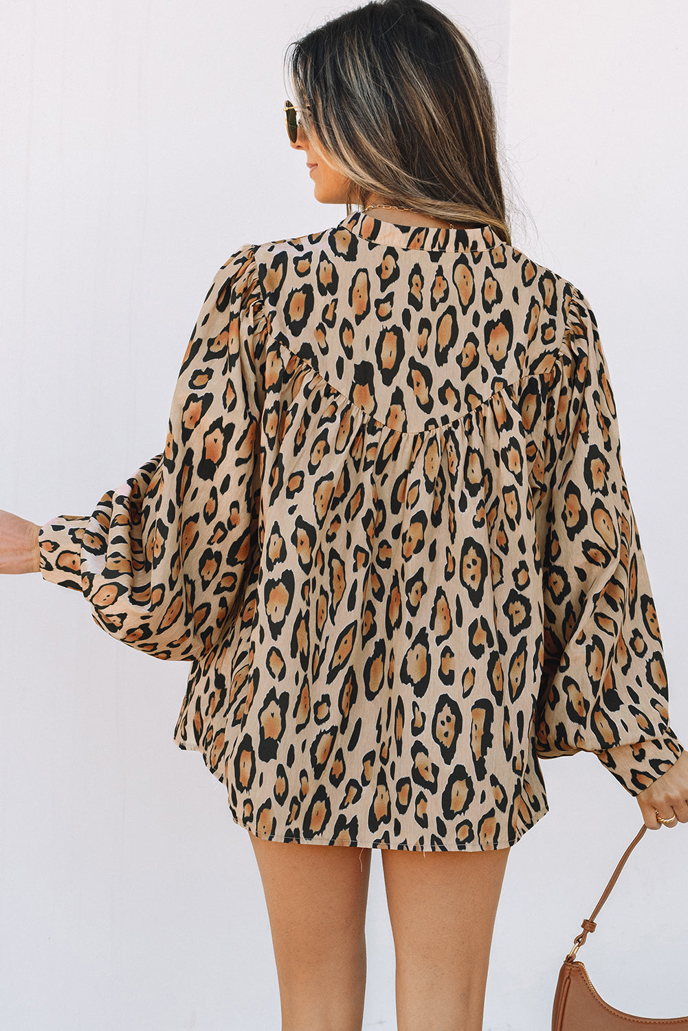 Alaiya Balloon Sleeve Casual Shirt