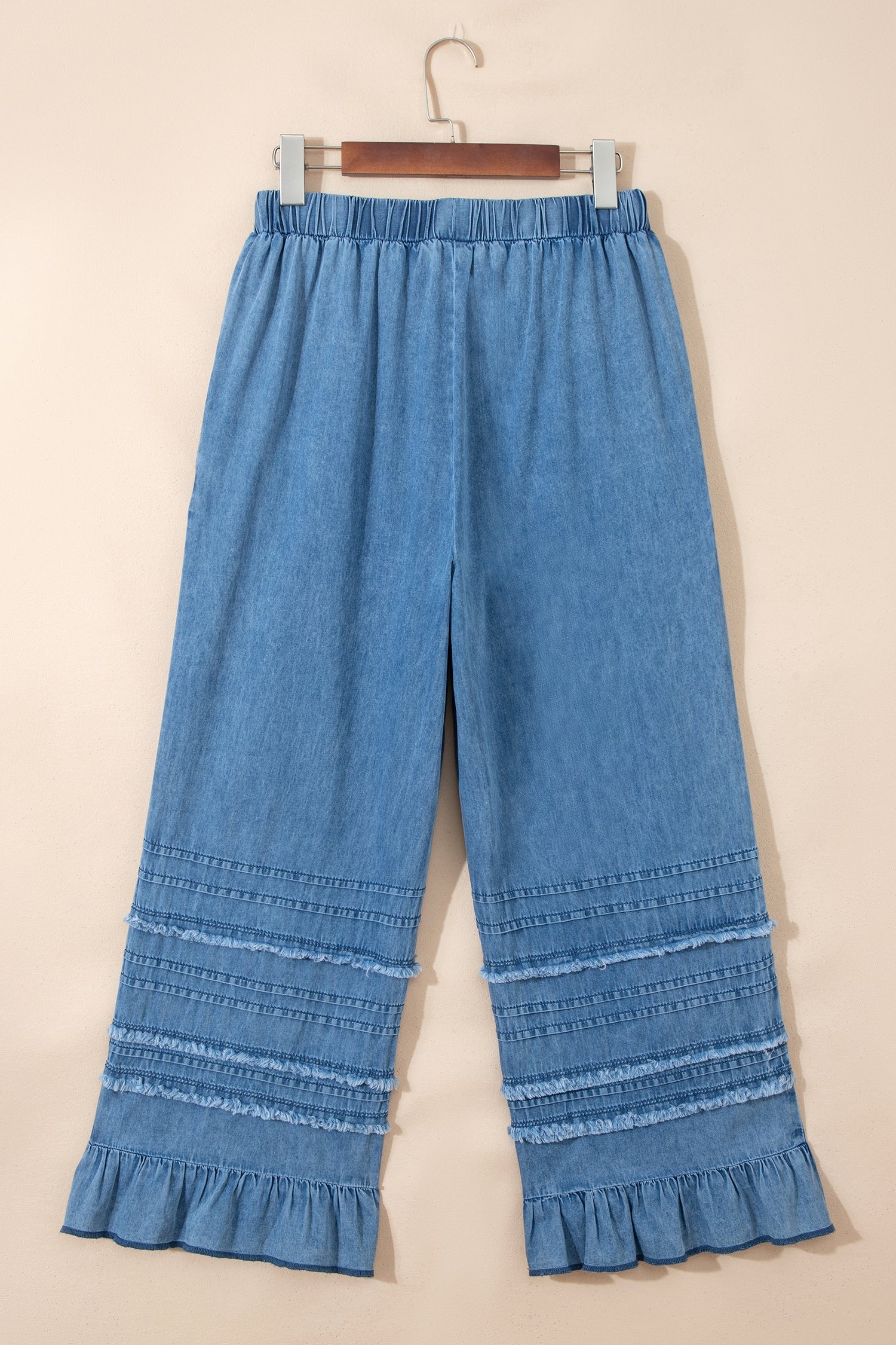 Taytum Wide Leg Chambray Pants