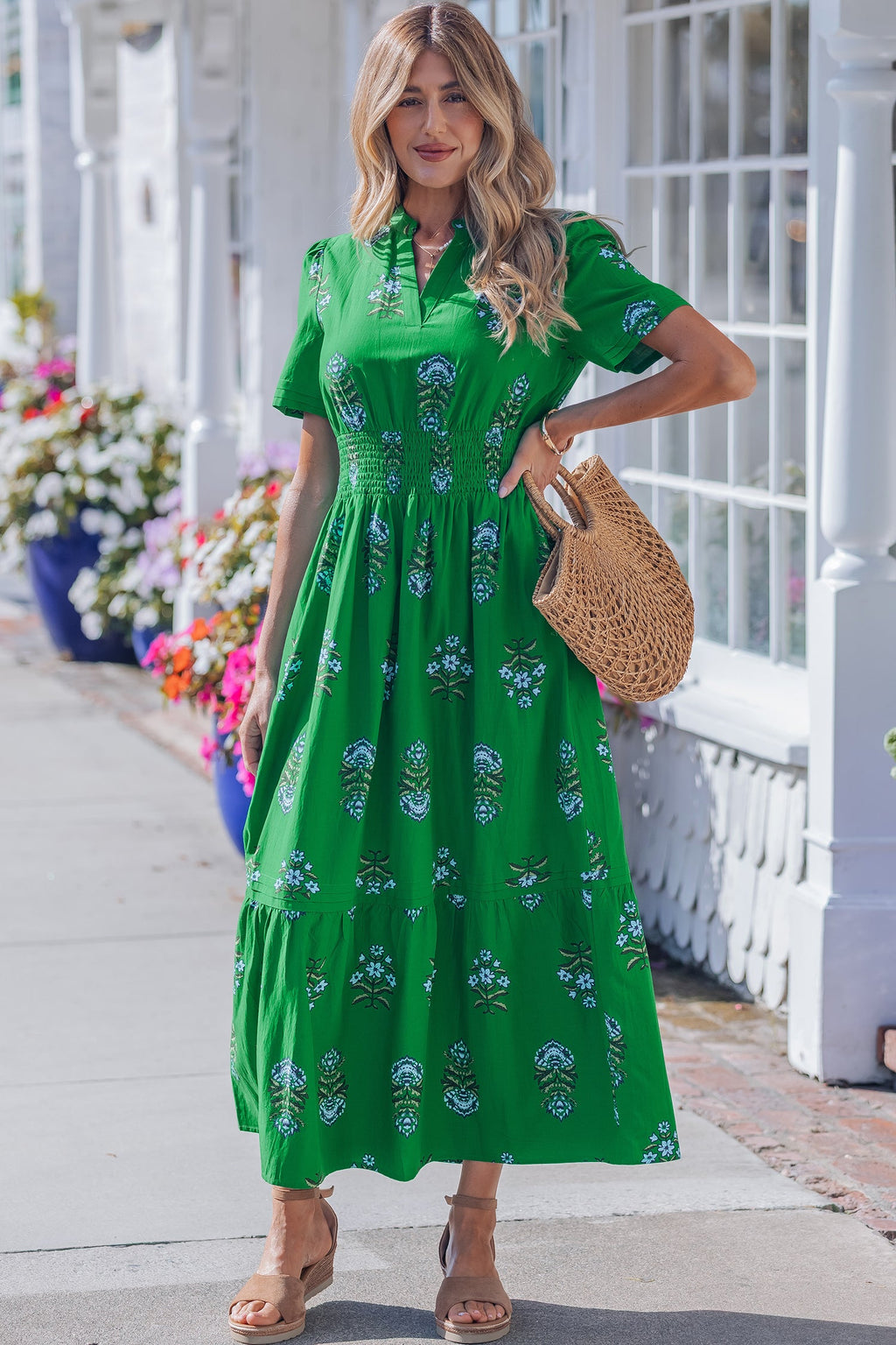 Davina Ruffle Hem Maxi Dress