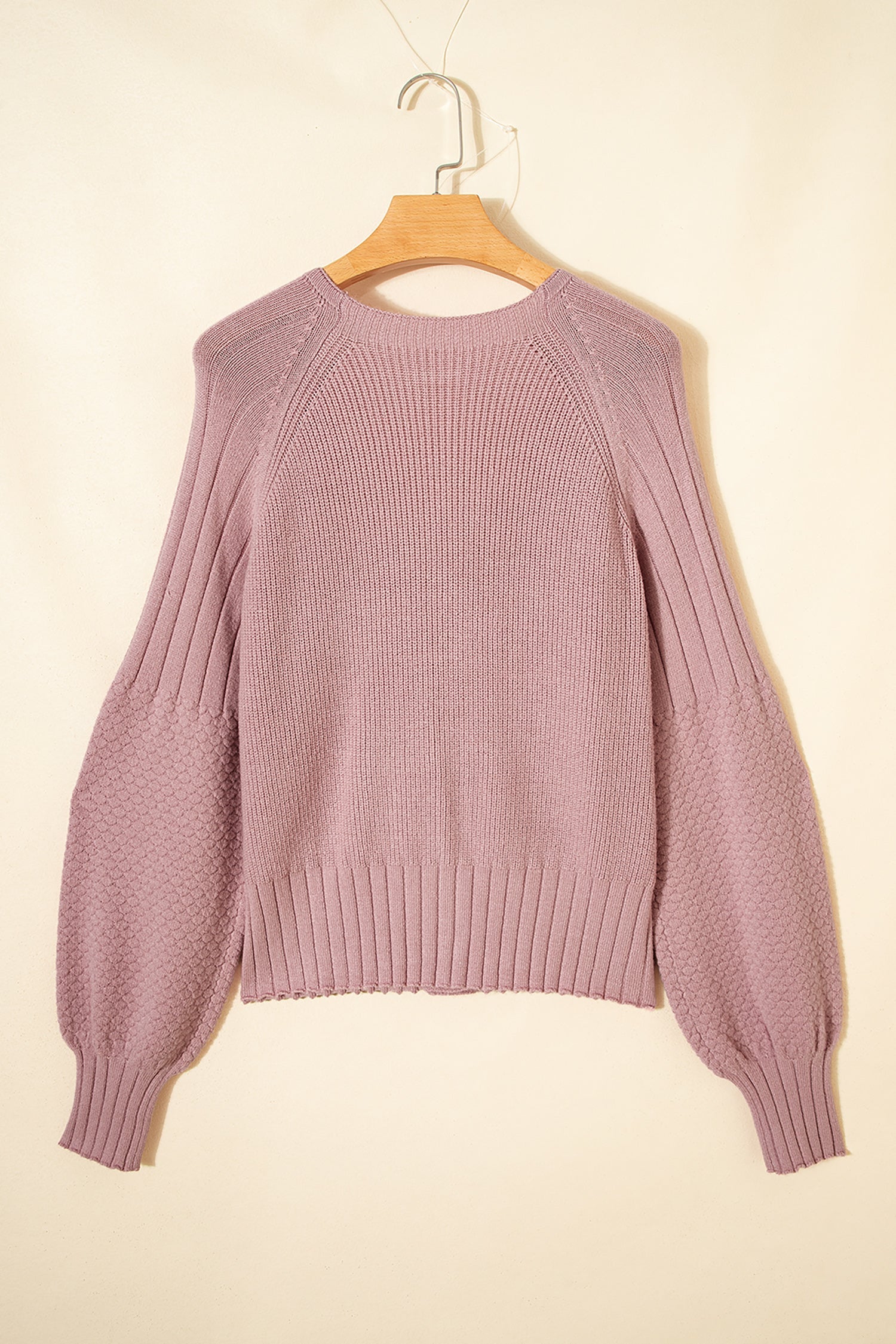 Khloe Mixed Texture Knit Sweater
