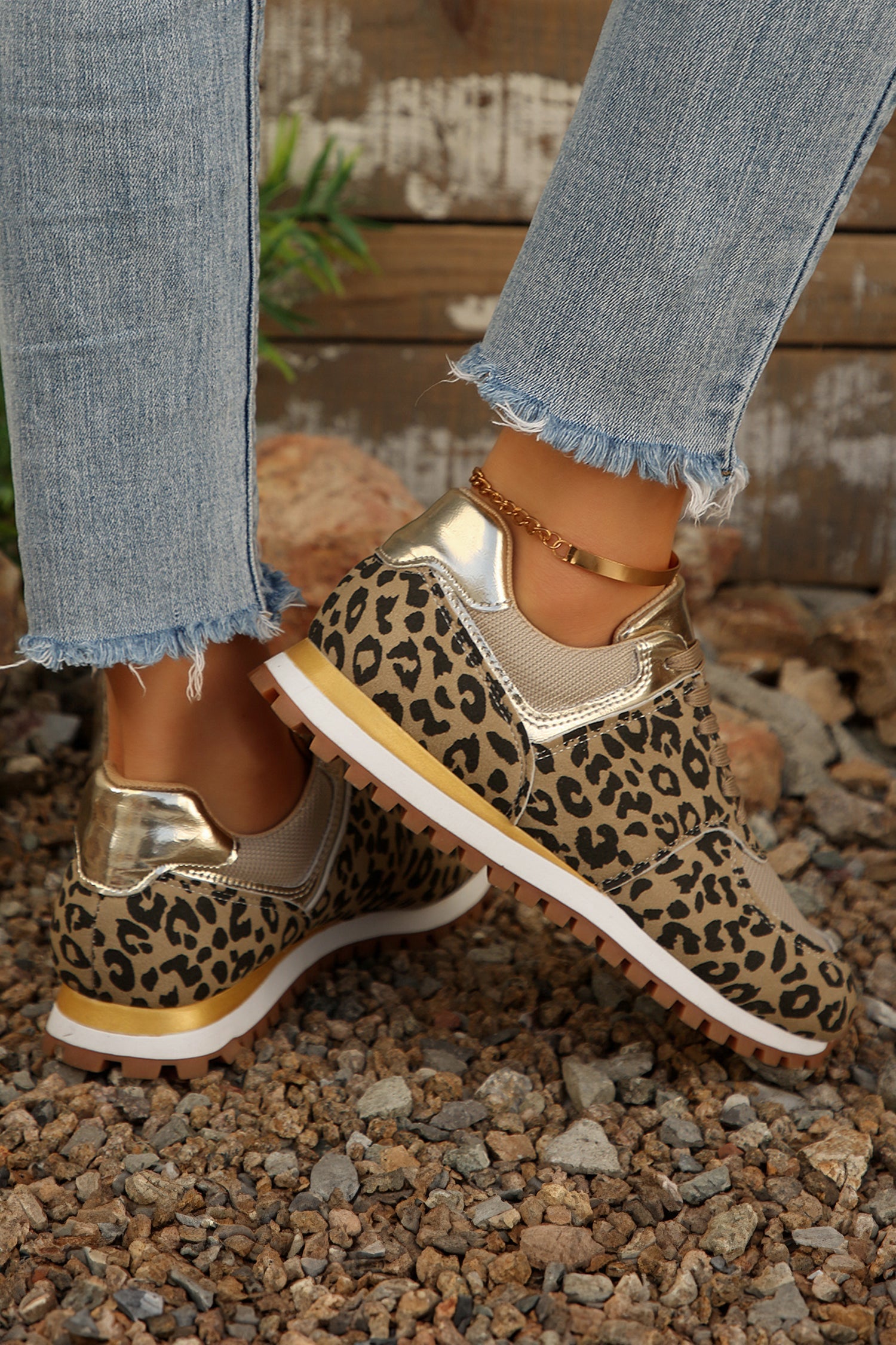 Romy Patchwork Lace Up Sneakers