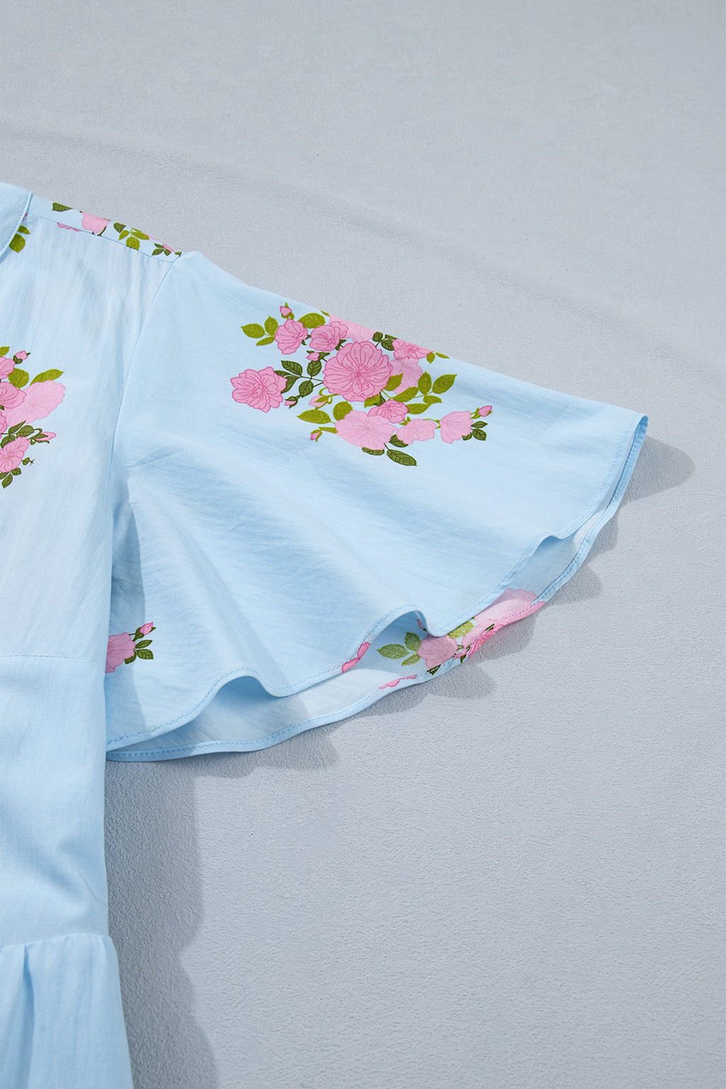 Lucy Print Scalloped Trim PLUS Dress