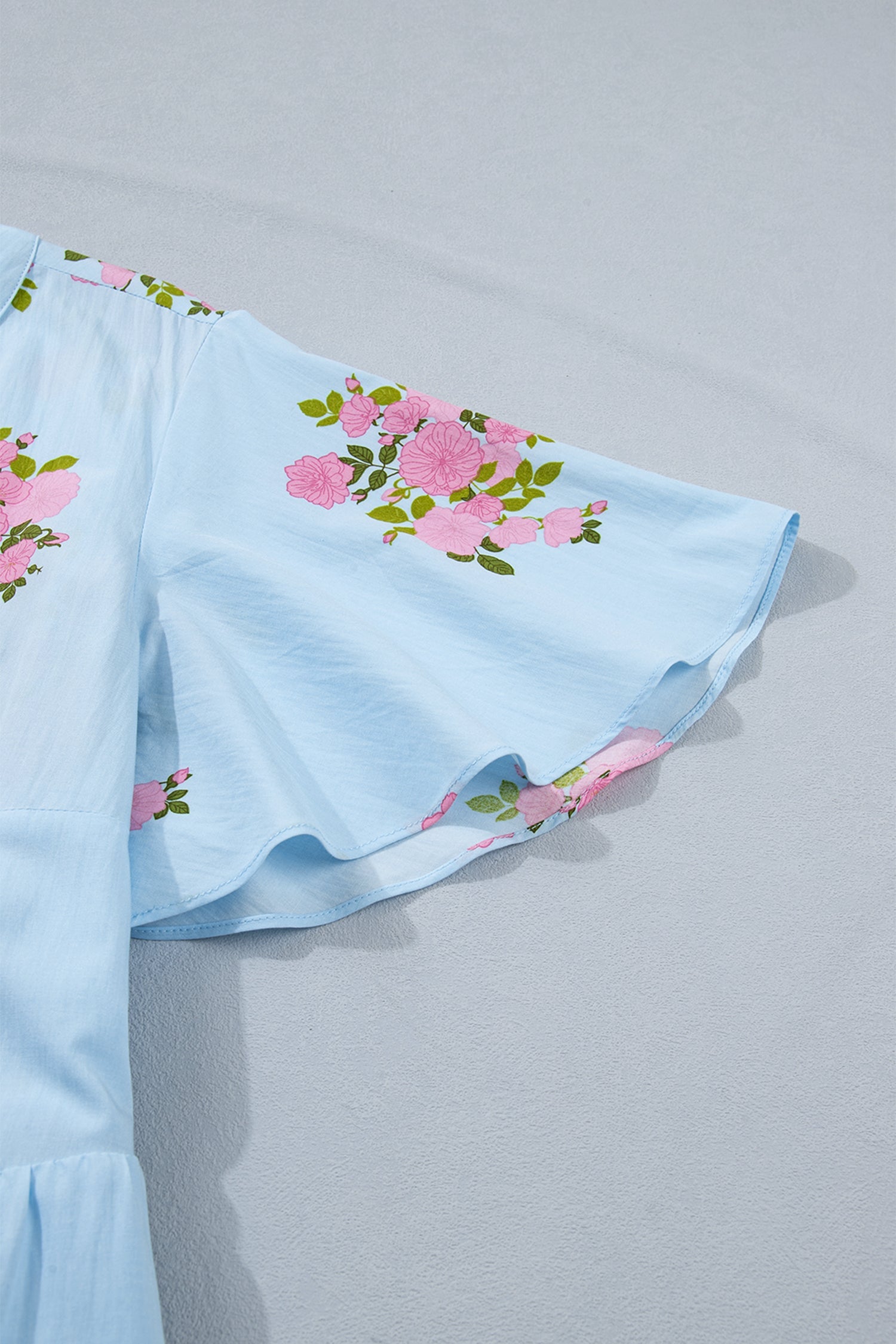 Lucy Print Scalloped Trim PLUS Dress