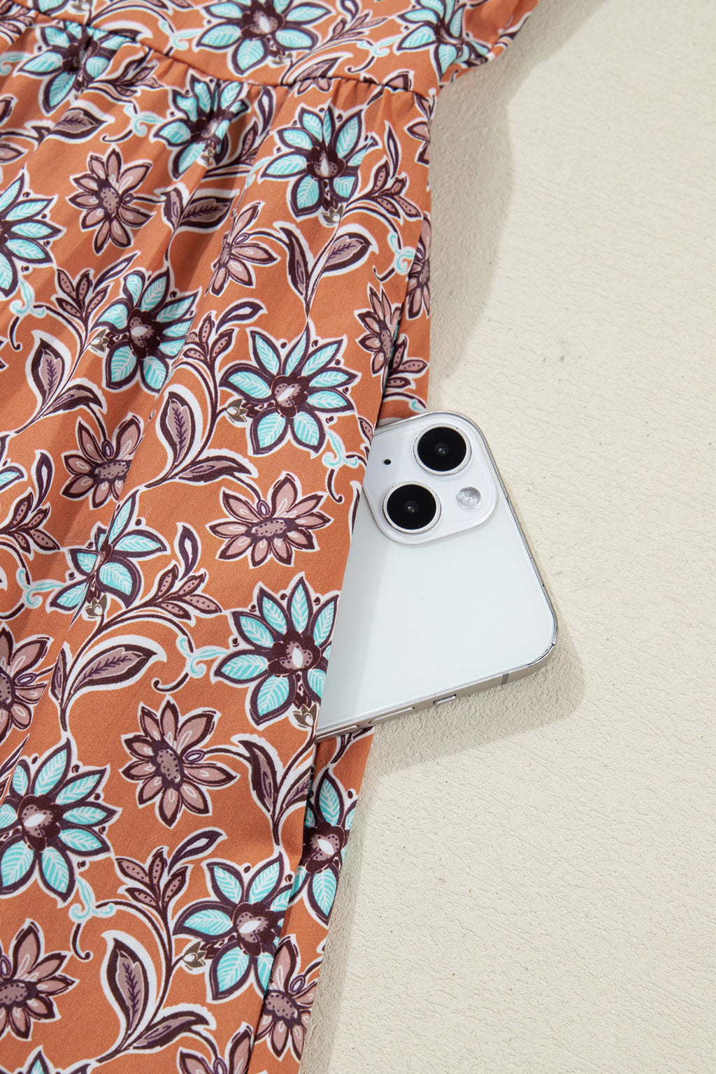 Alia Floral Contrast Collared Shirt