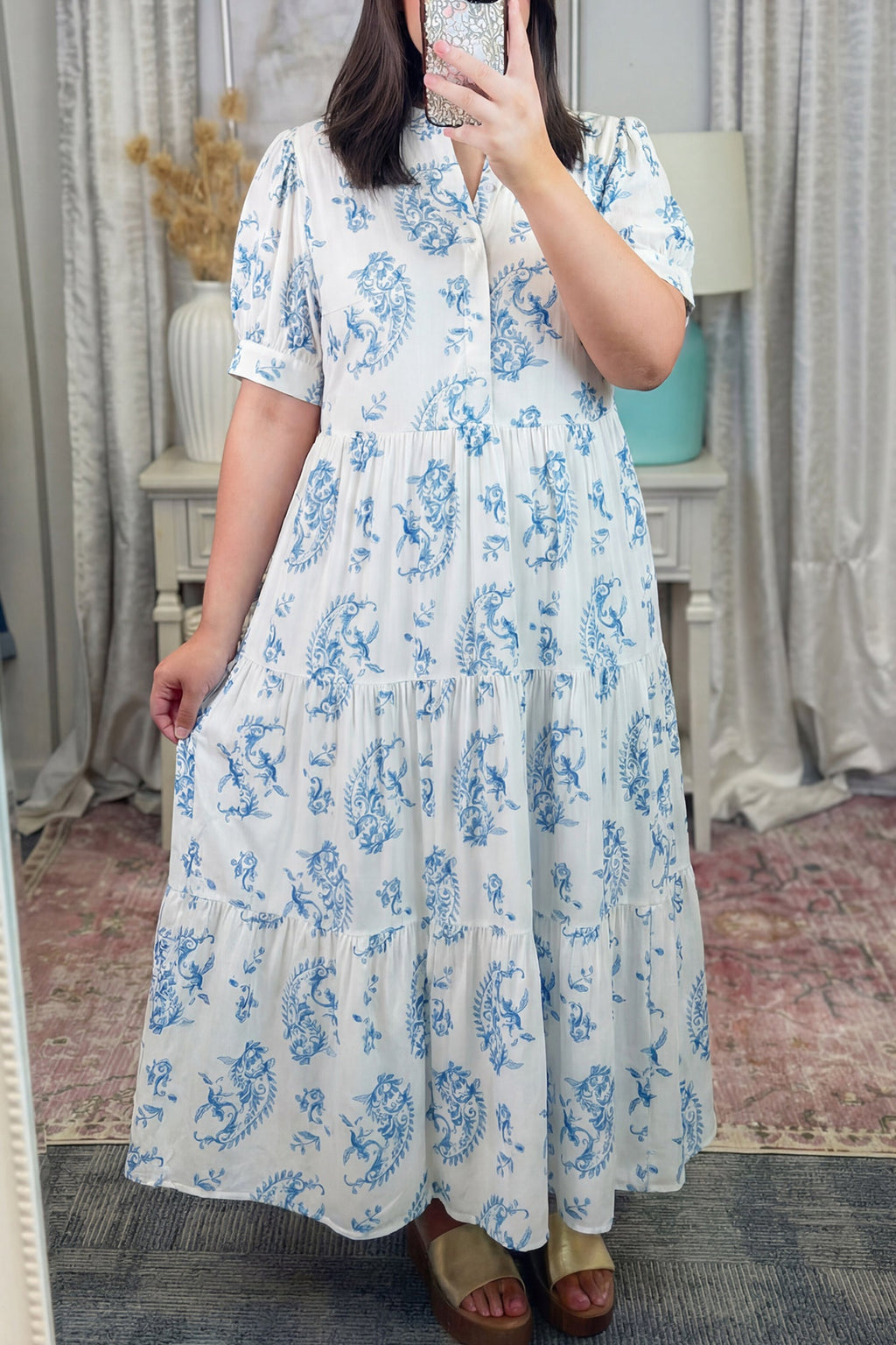 Milana Short Sleeve Maxi PLUS Dress