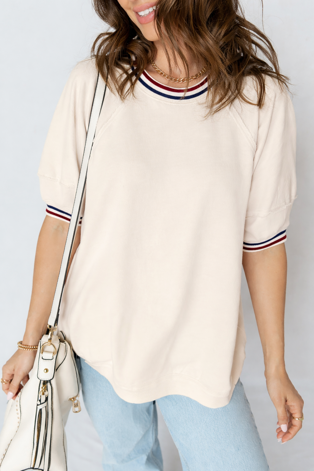 Haisley Sleeve Loose Tunic Top