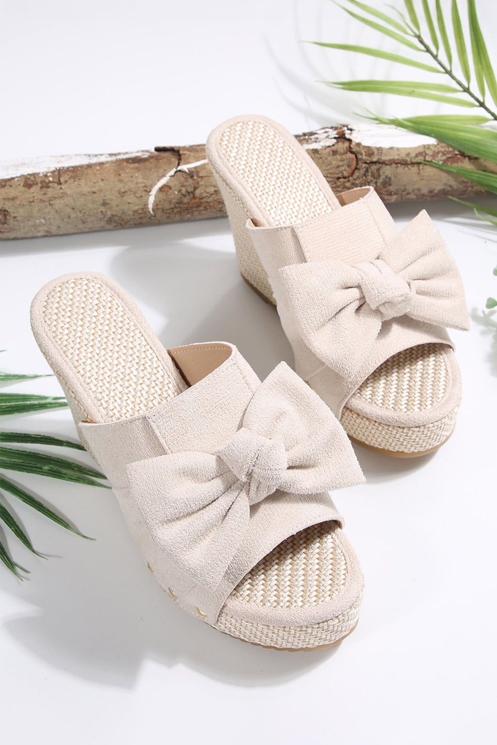 Nyomi Studded Wedge Platform Slippers