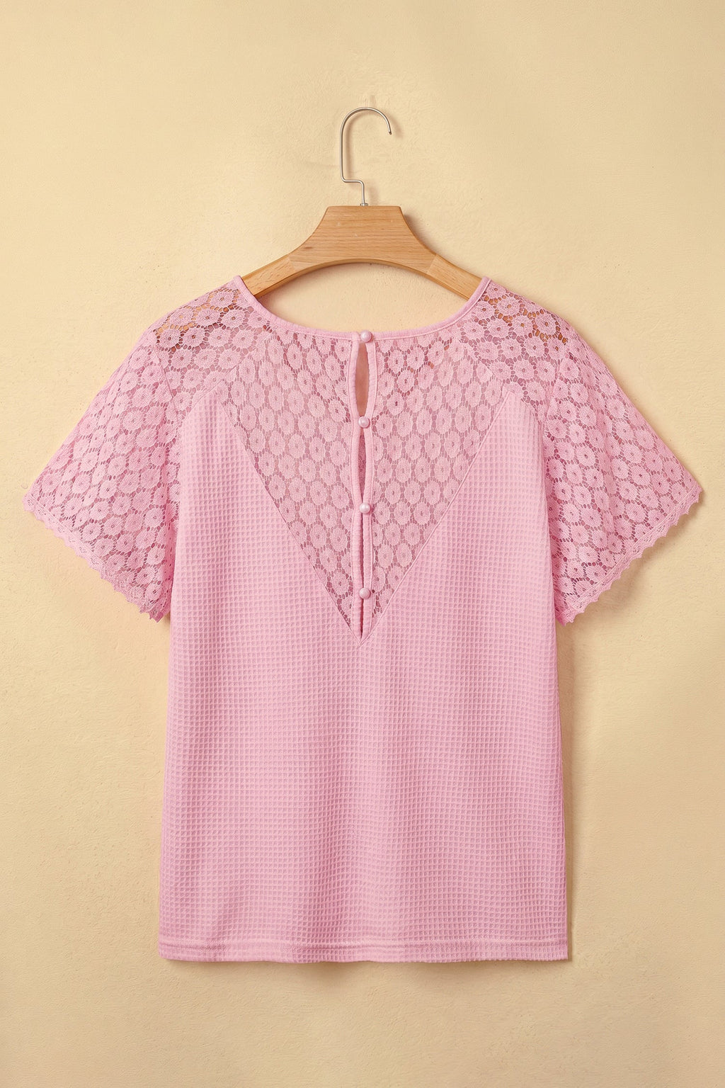 Nyomi Cutout Waffle Knit Blouse