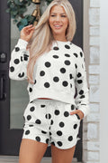 Marley Shoulder Pullover Drawstring Shorts Set