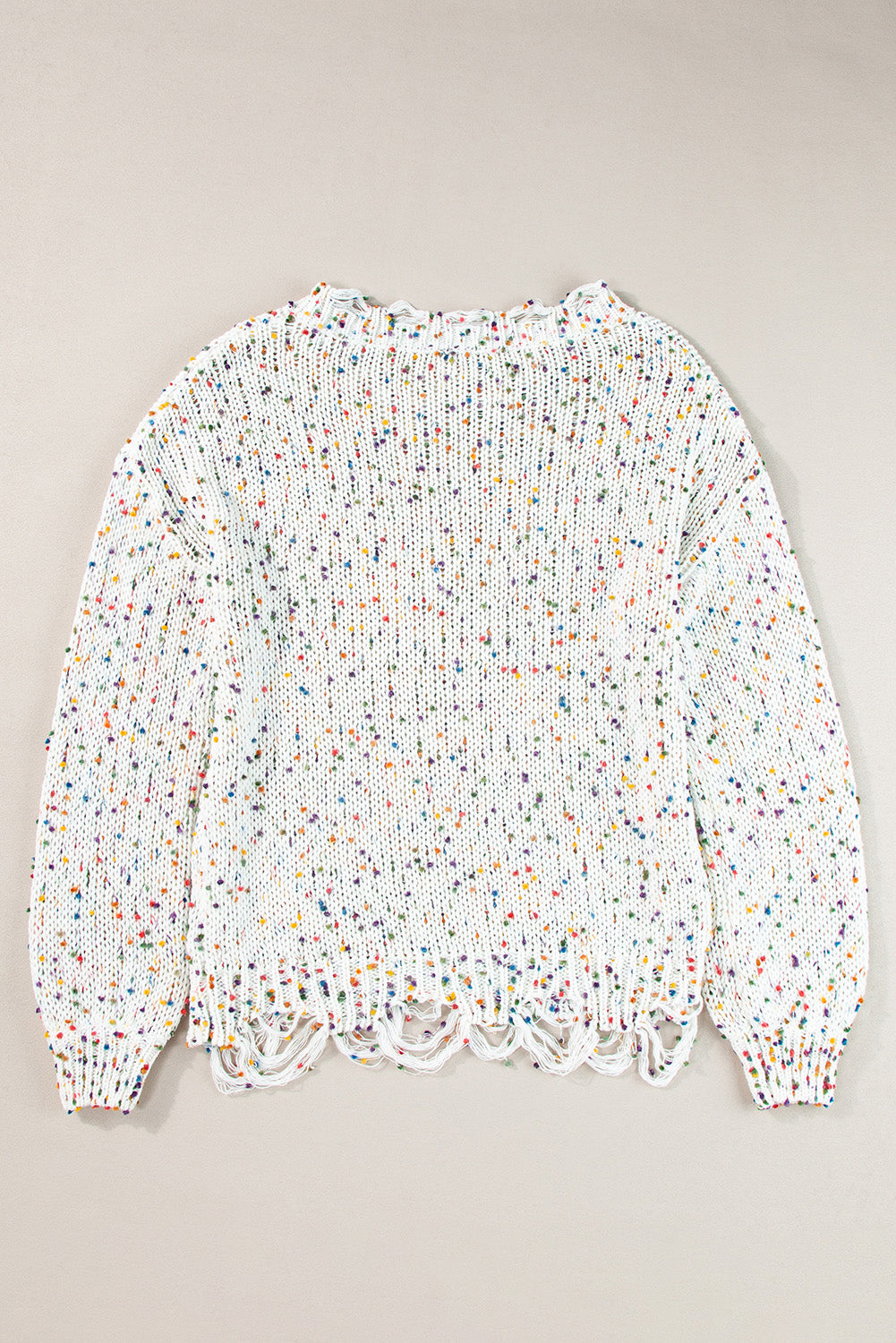 Isabel Confetti Distressed Knit Sweater