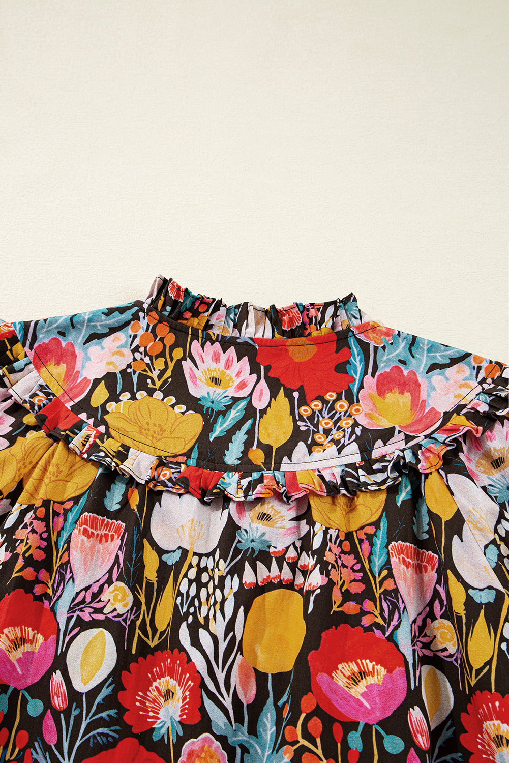 Amara Puff Sleeve Tied Blouse