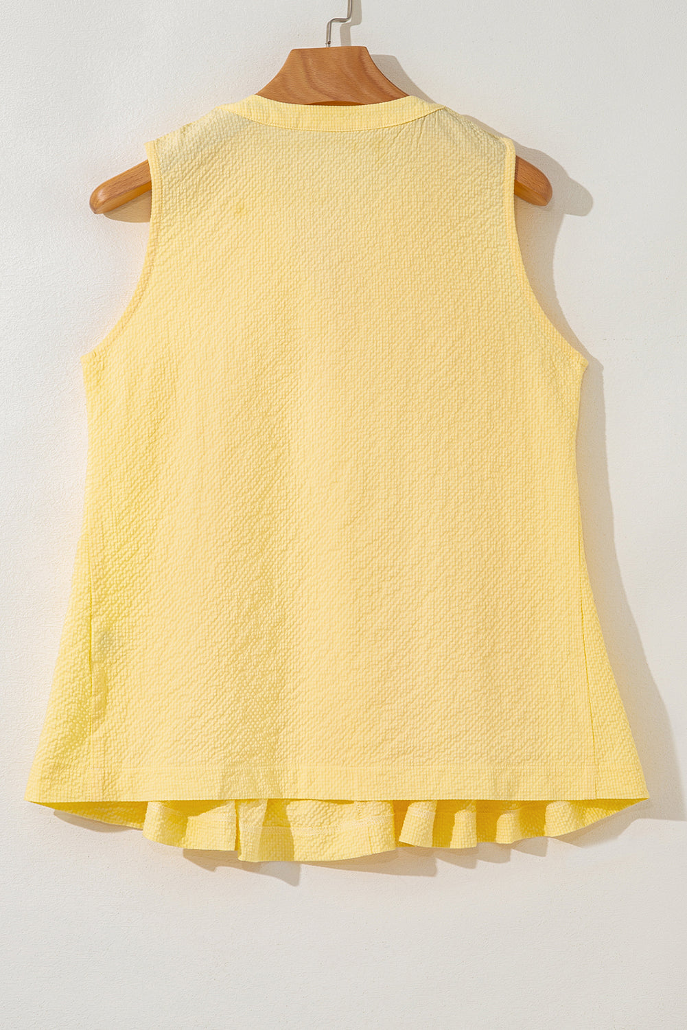 Kenzie Notched Pleated Tank Top