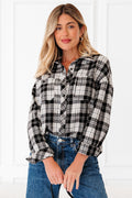 Leona Plaid Print Chest Shirt