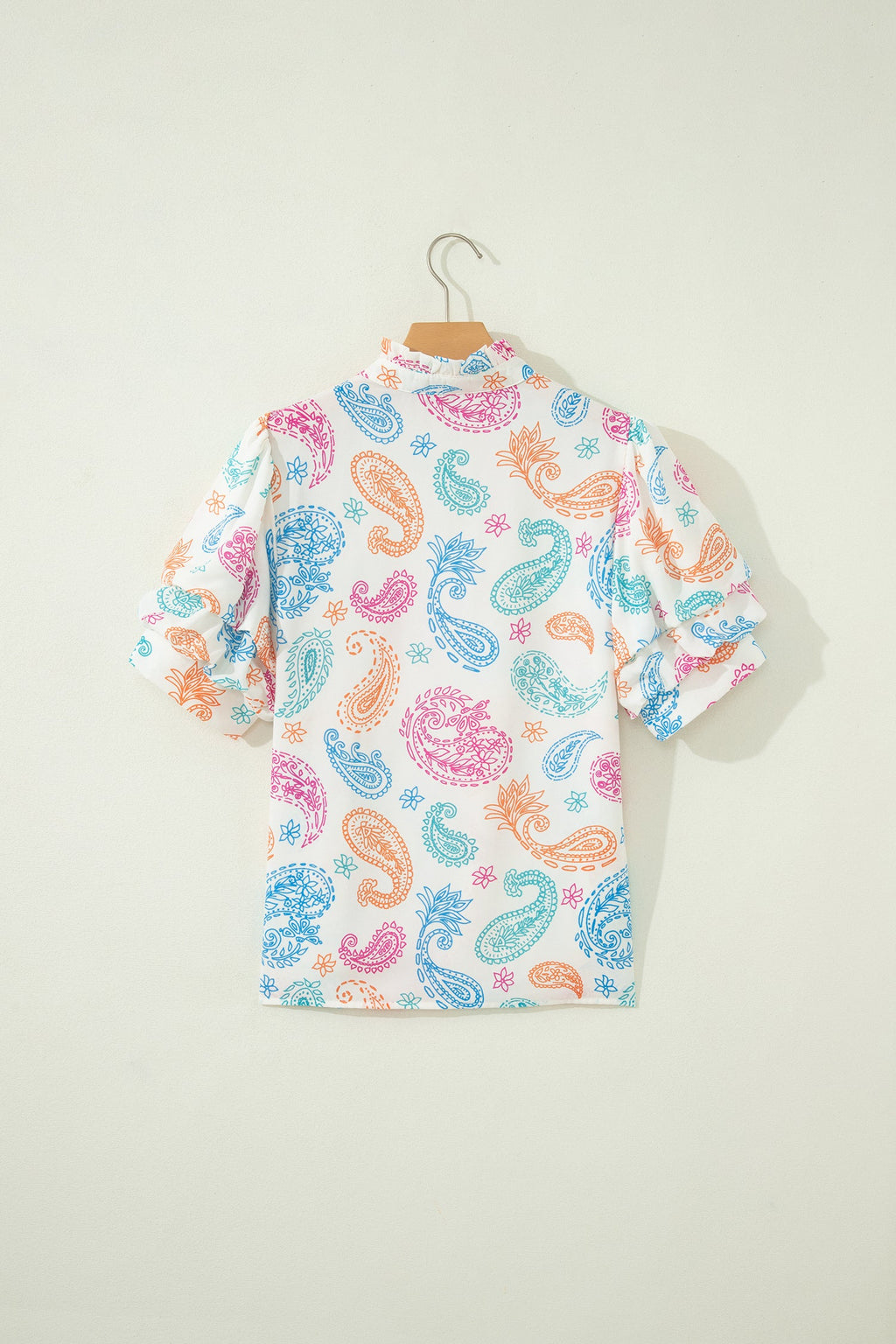 Lilyana Keyhole Puff Sleeve Blouse
