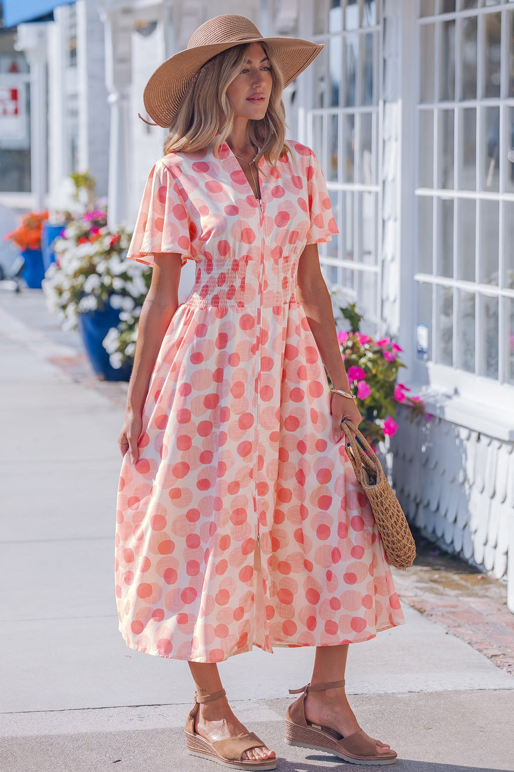 Talia Zip Up Long Dress