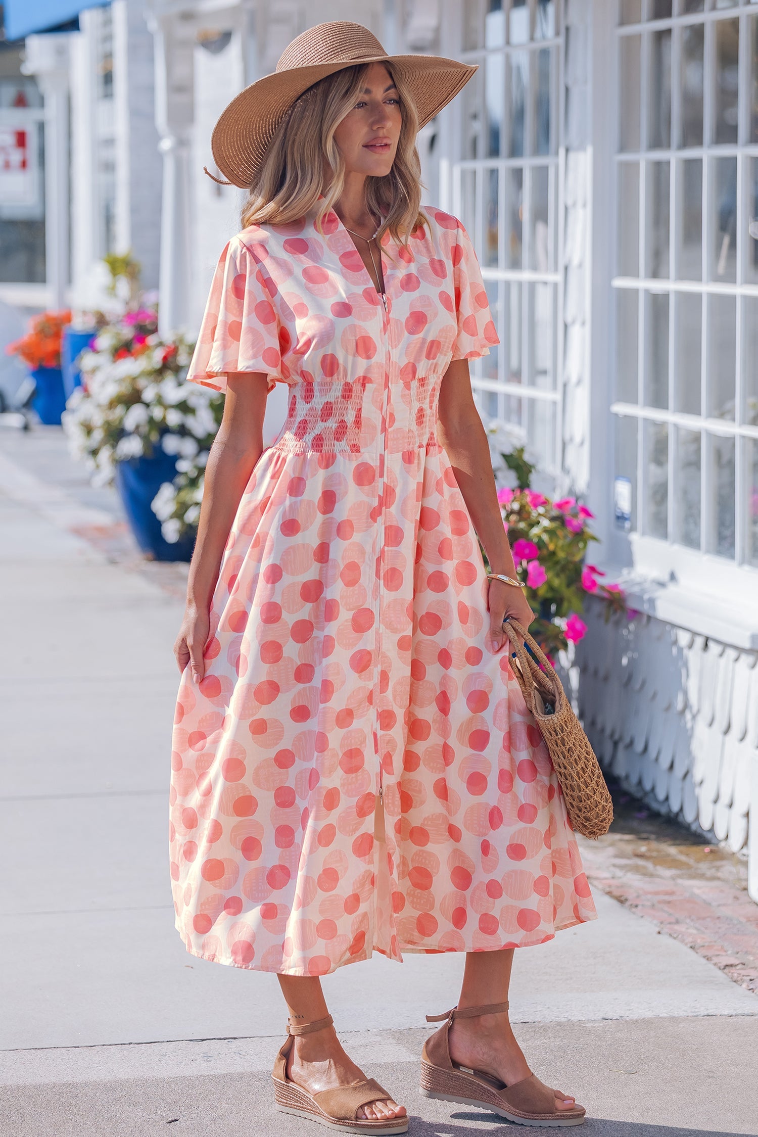 Talia Zip Up Long Dress