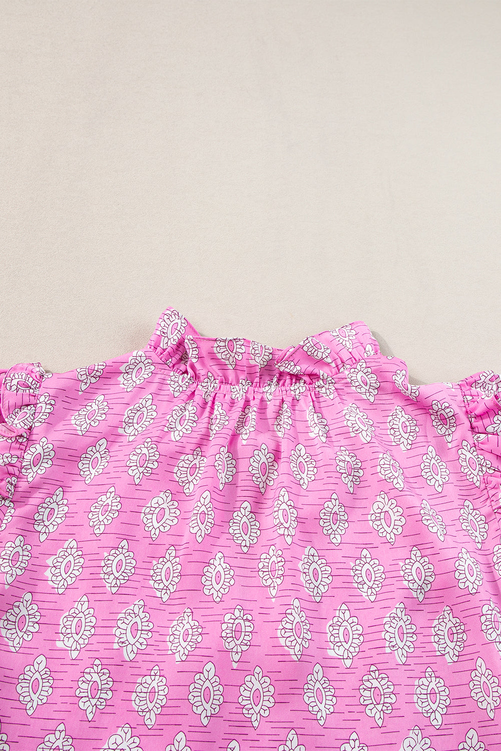 Miller Ruffled Short Sleeve Blouse