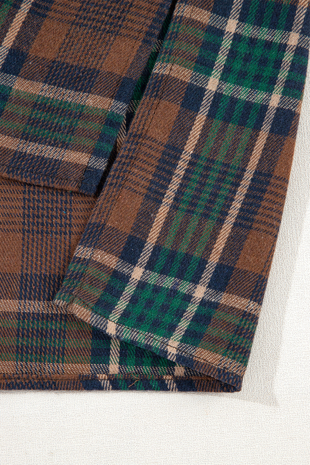 Elizabeth Plaid Print Chest Shirt