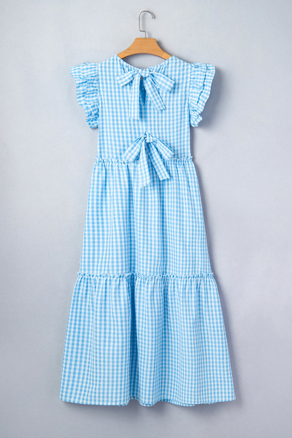 Deborah Sleeve Gingham Maxi Dress