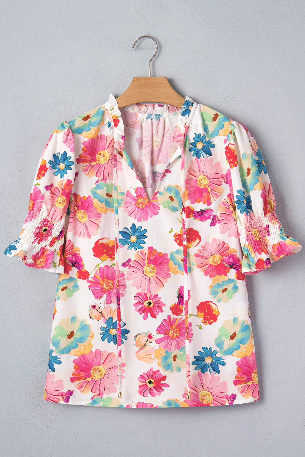 Faith Short Puff Sleeve Blouse