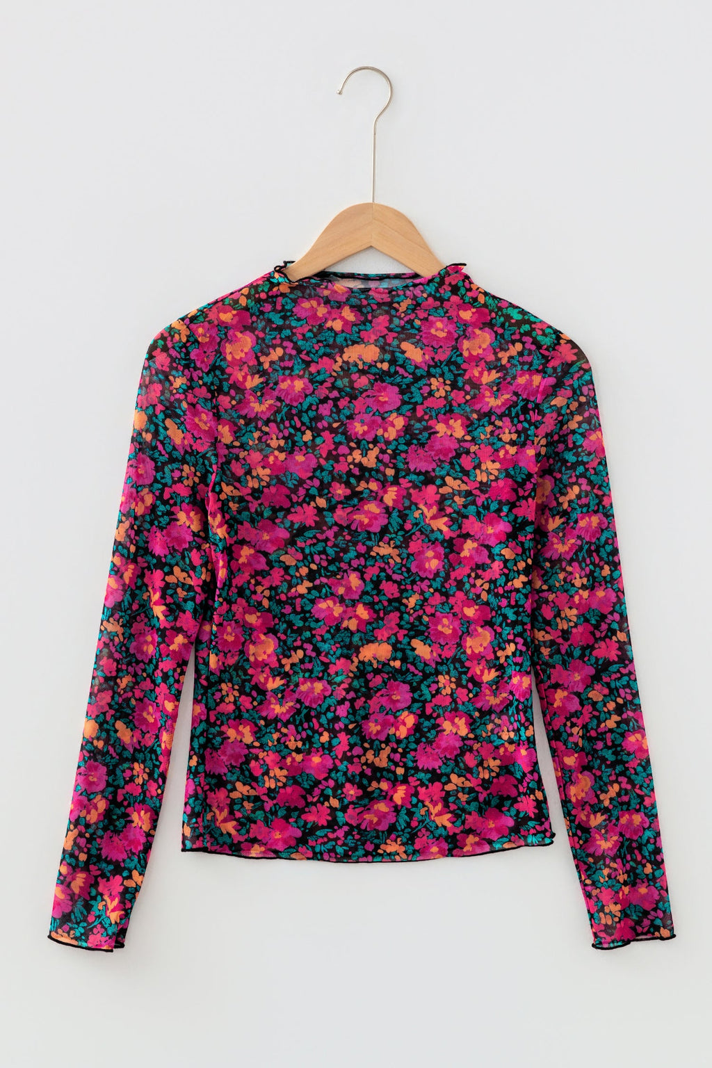Leona Sleeve Mock top Long Sleeve Top