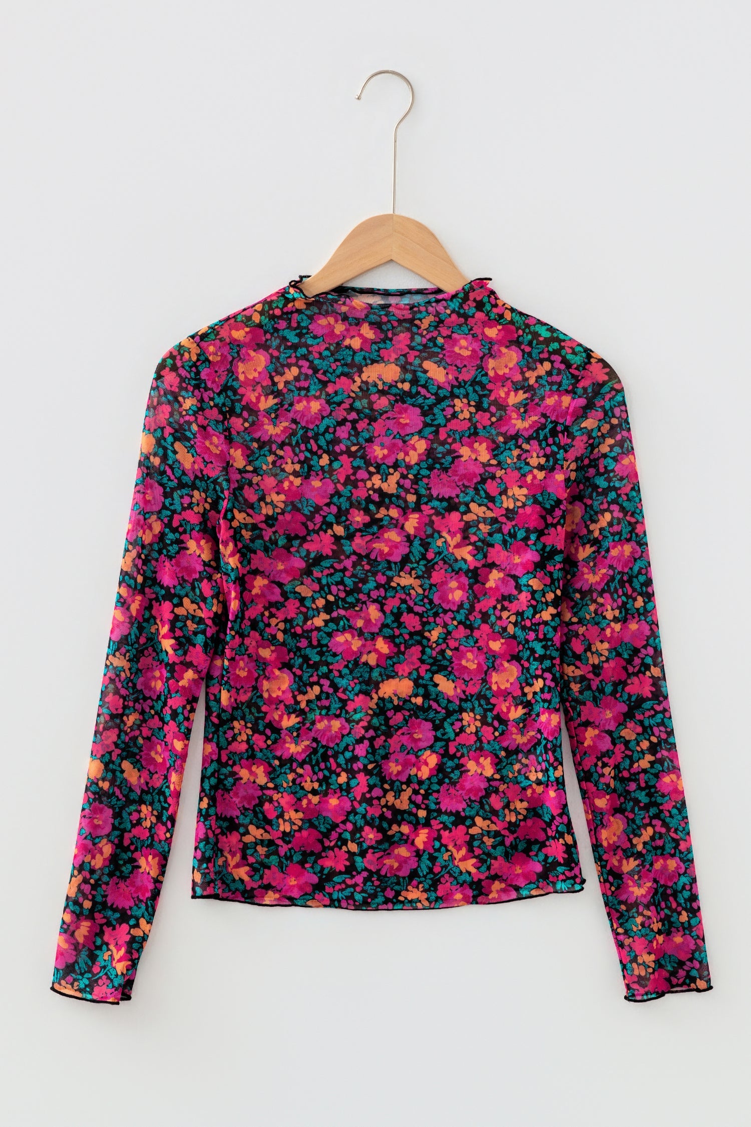 Leona Sleeve Mock top Long Sleeve Top