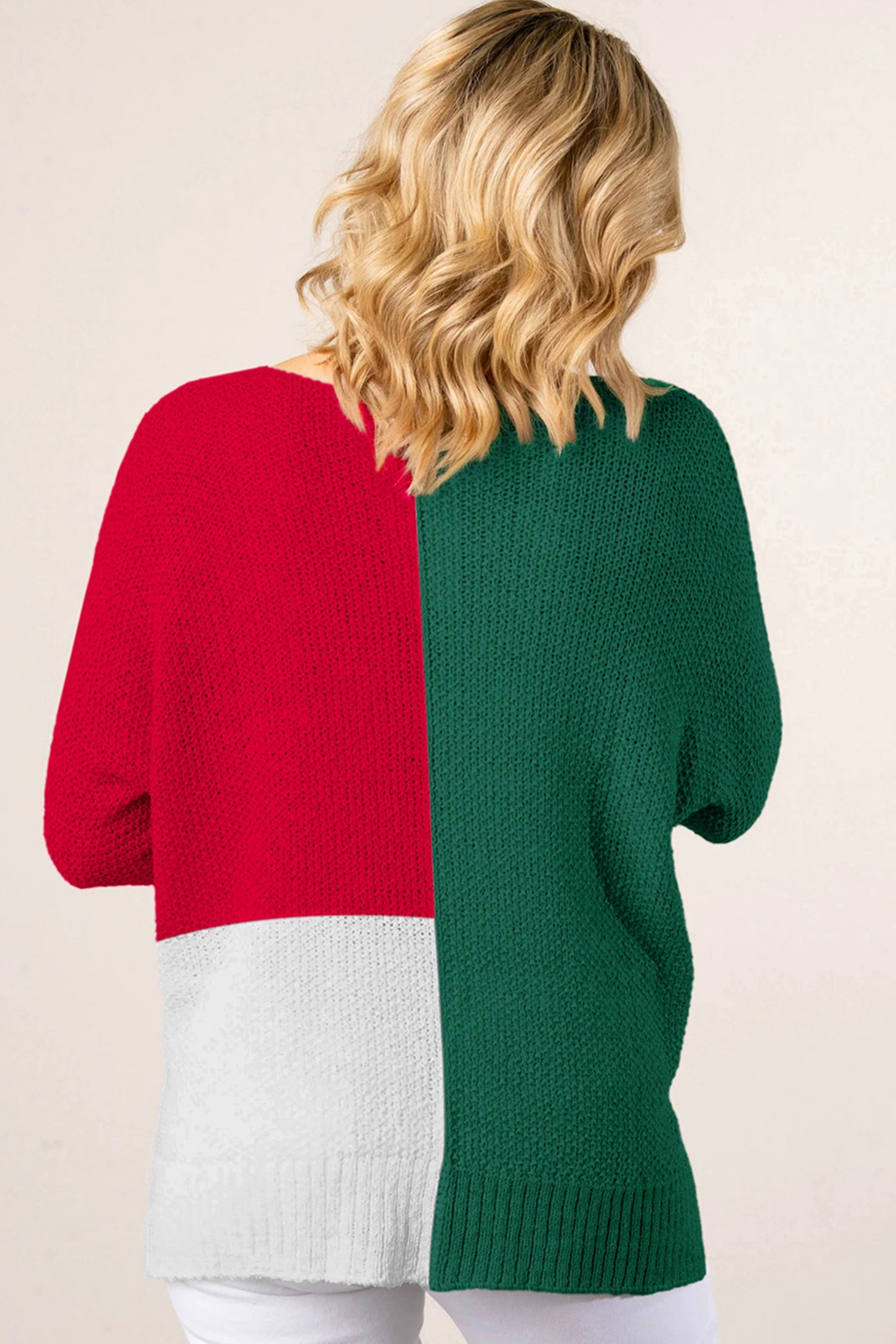 Demi Block Knit Loose Sweater