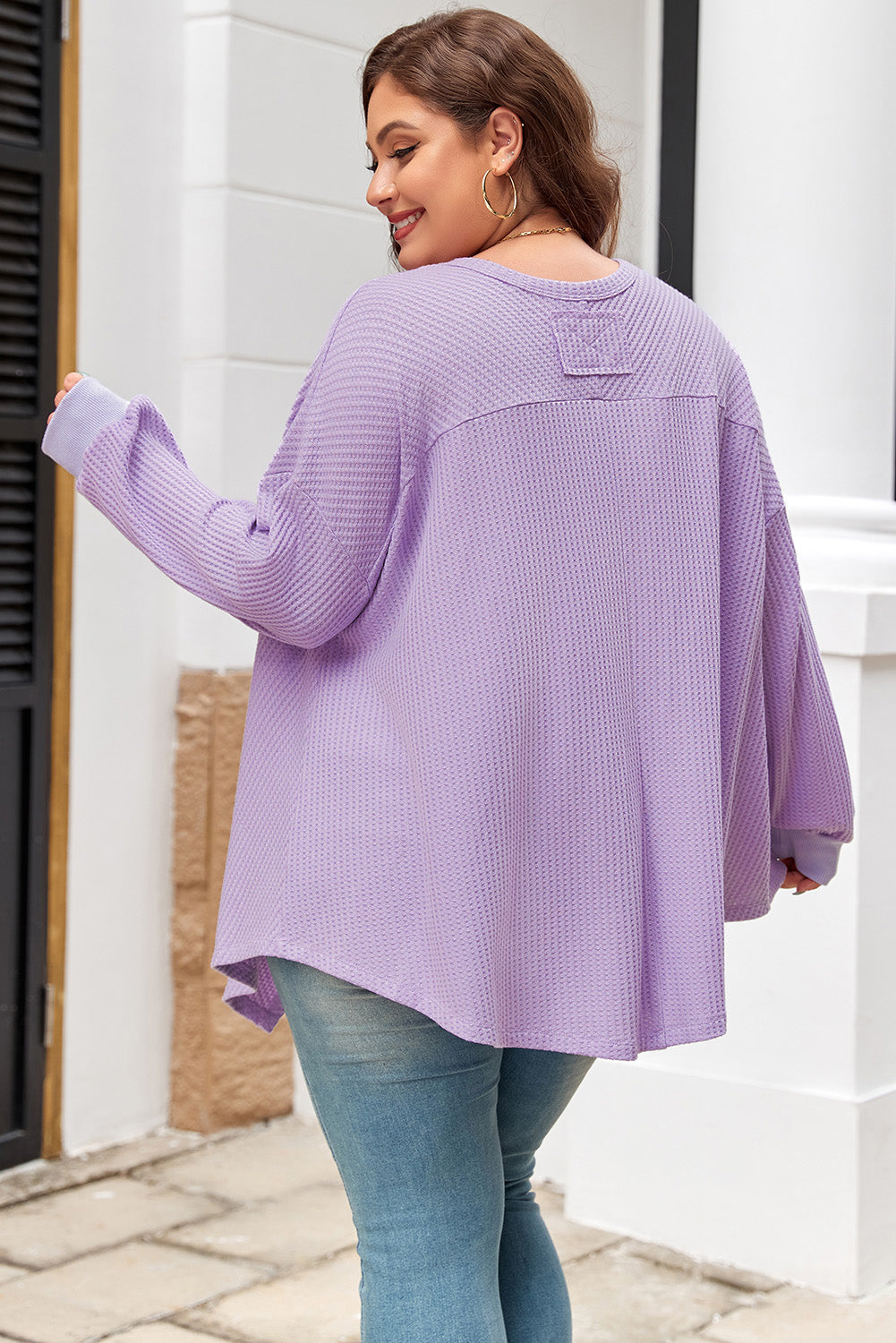 Rivka Exposed Seam Flowy PLUS Top