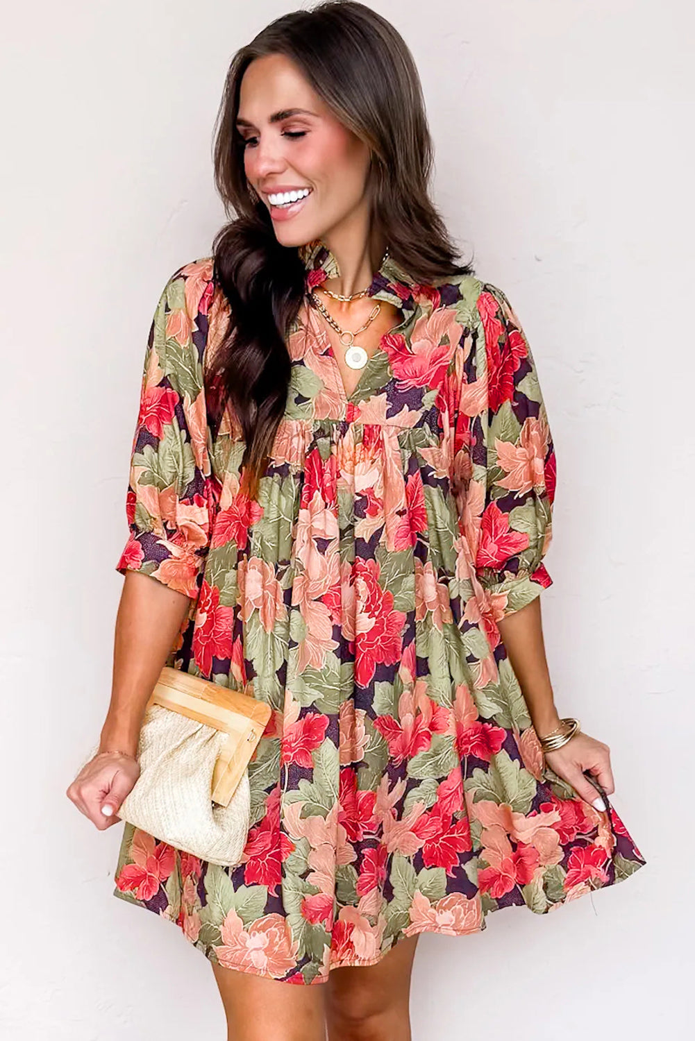 Annika Half Sleeve Mini Dress