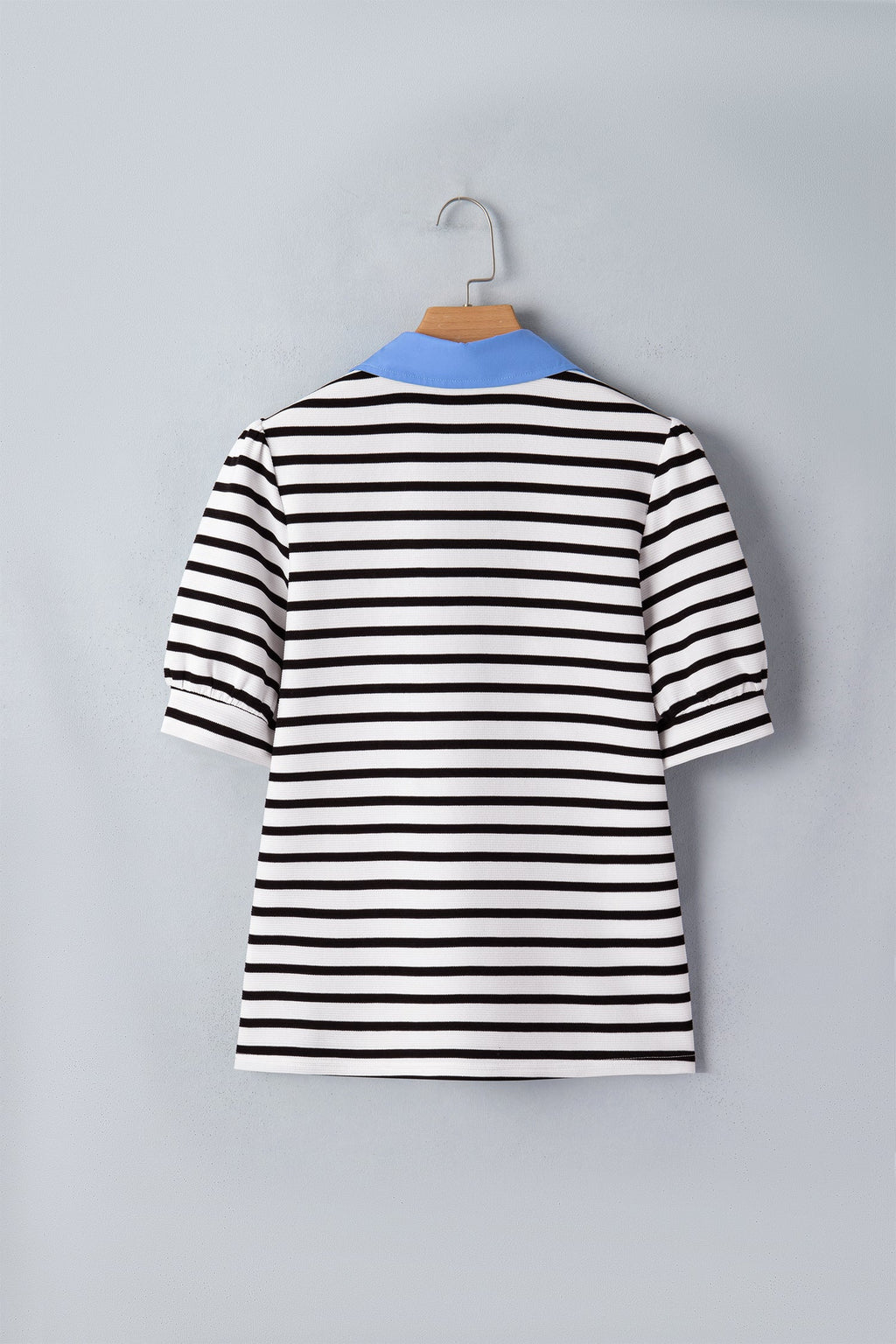 Lina Block Polo Collar Blouse