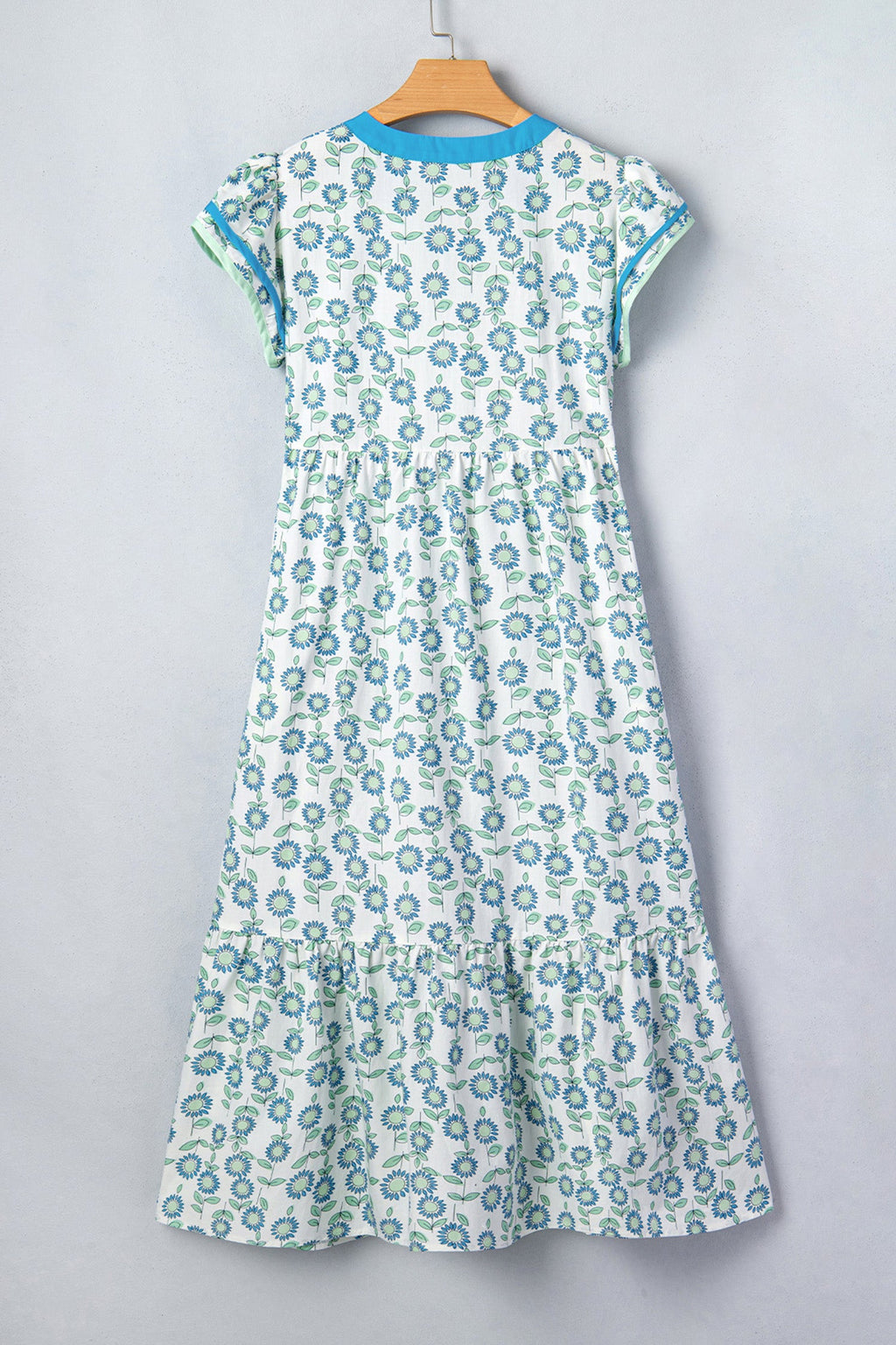 Clementine Flutter Sleeve Long Dress