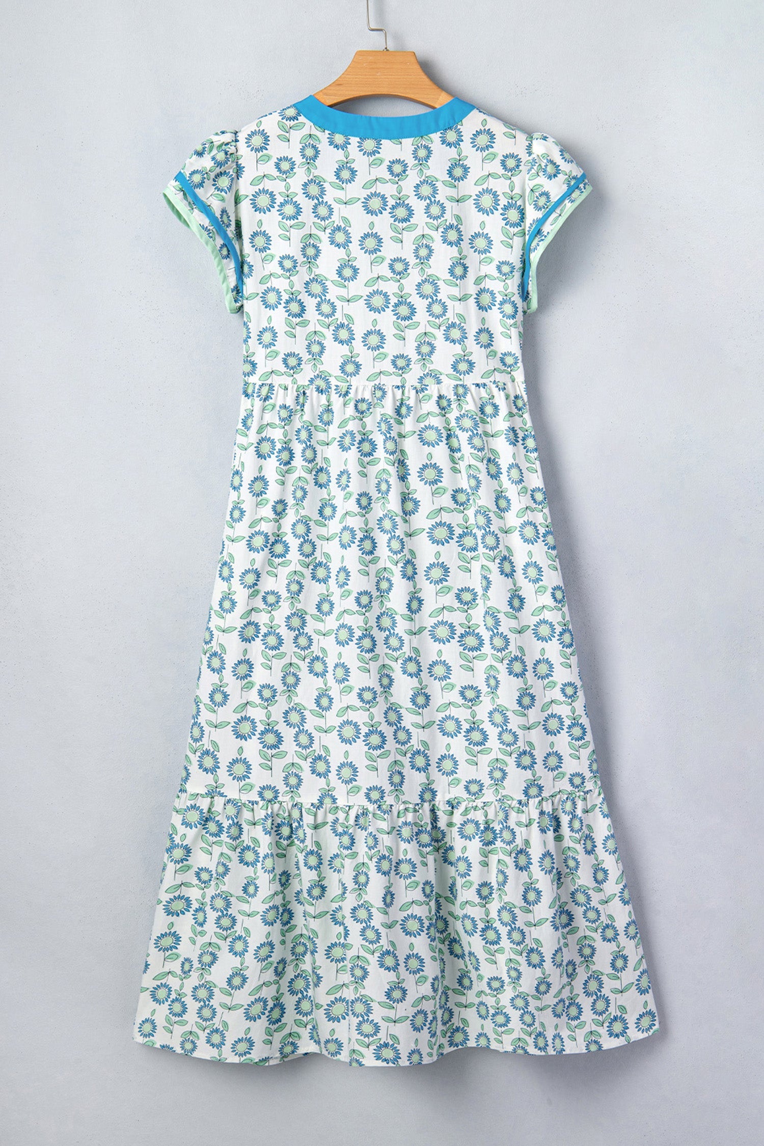 Clementine Flutter Sleeve Long Dress